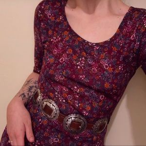 LuLaRoe Floral Hippie Maxi Dress